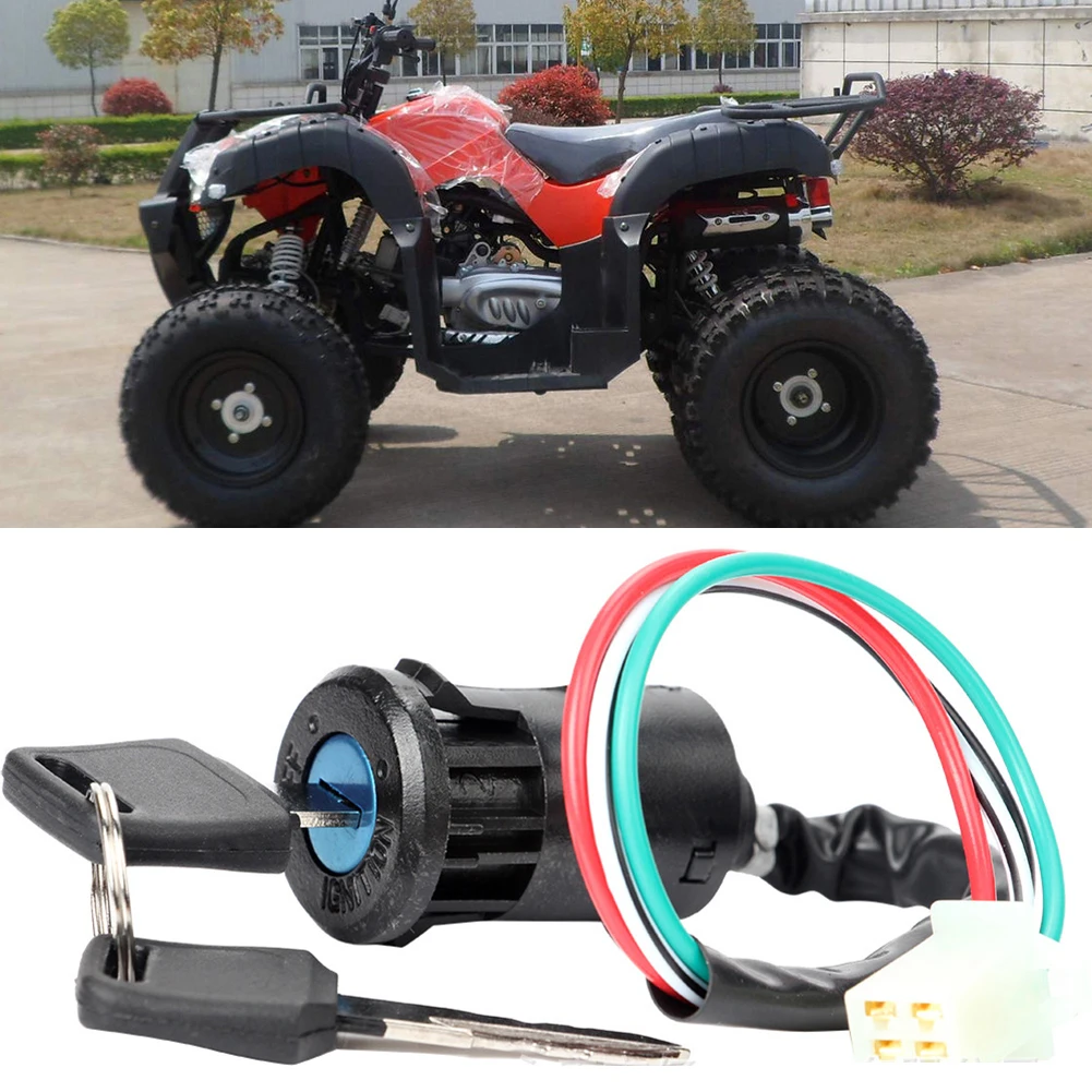 

4-Wire Ignition ON OFF Lock Key For Quad ATV Go Kart Dirt Bike Moped Scooter For 90cc 110cc 125cc 140cc 150cc 200cc 250cc Quad
