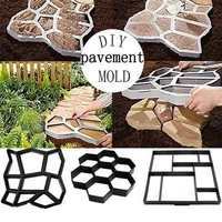 diy paving mould home garden floor road concrete stepping driveway stone path mold patio maker black plastic making