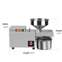 s9s 220v110v automatic stainless steel oil presser heavy intelligent commercial cold press oil machine sunflower seed peanut