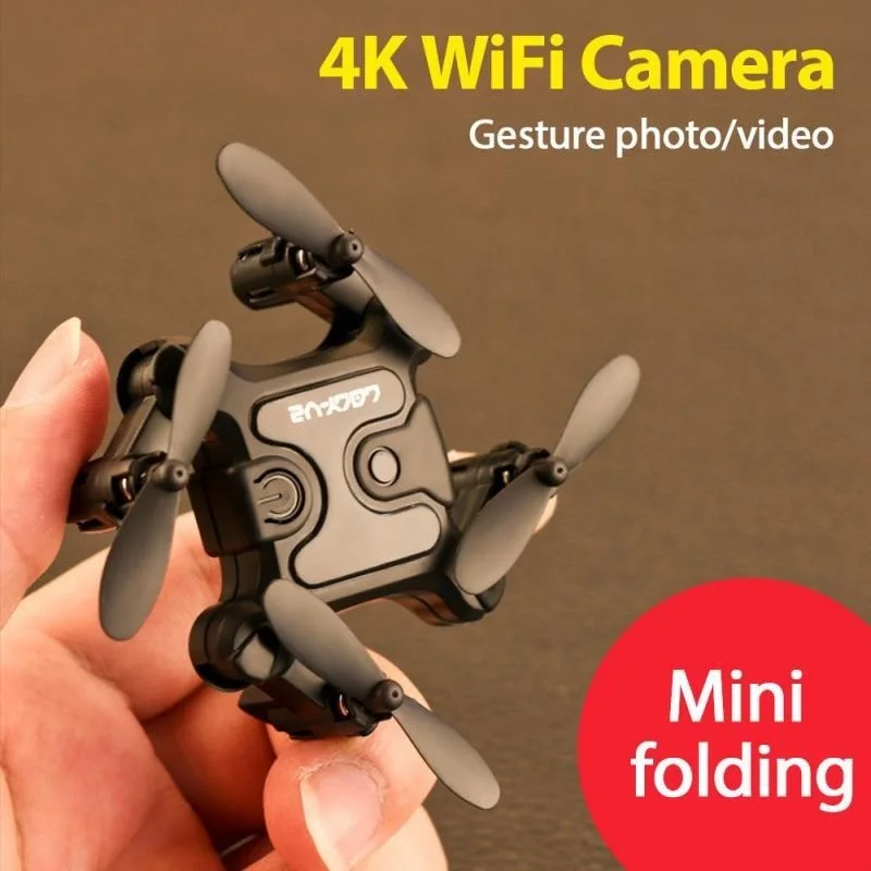 

4K мини складной Дрон WIFI дистанционное управление самолет аэрофотосъемка фиксированная высота четыре оси самолета вертолет Радиоуправляем...