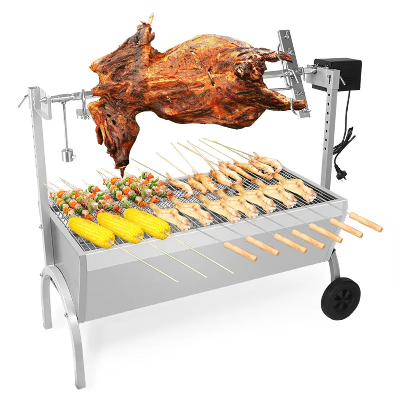 Полностью автоматический коммерческий гриль для жареной и впитывающей свиньи