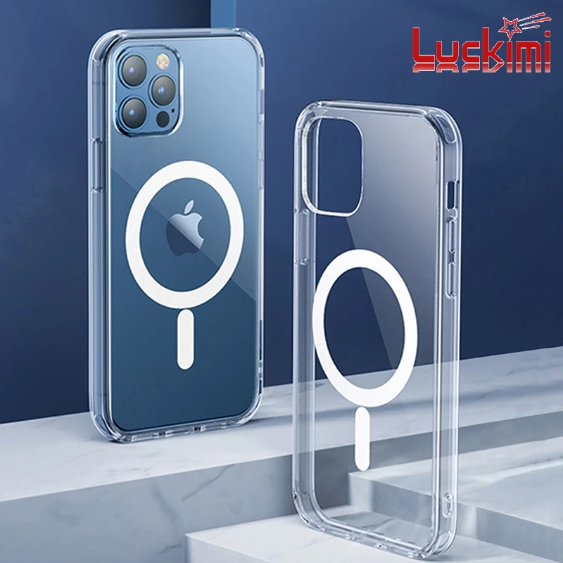 

For Magsafe Magnetic Wireless Charging Case For IPhone 12 11 13 Pro MAX Mini XR X XS MAX 7 8 Plus SE 2020 Shockproof Cover Cases
