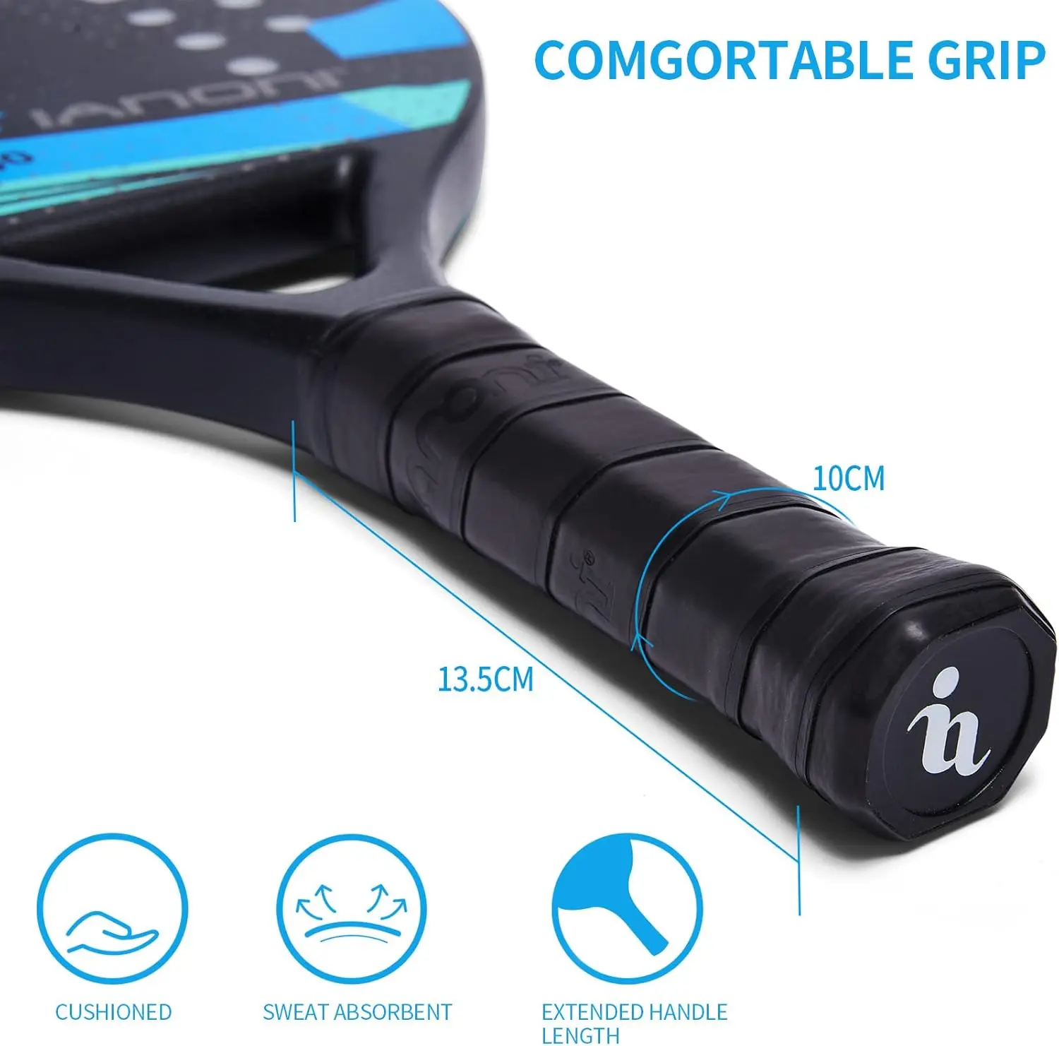 2 шт. ракетка для падель с поверхностью из углеродного волокна гибким сердечником