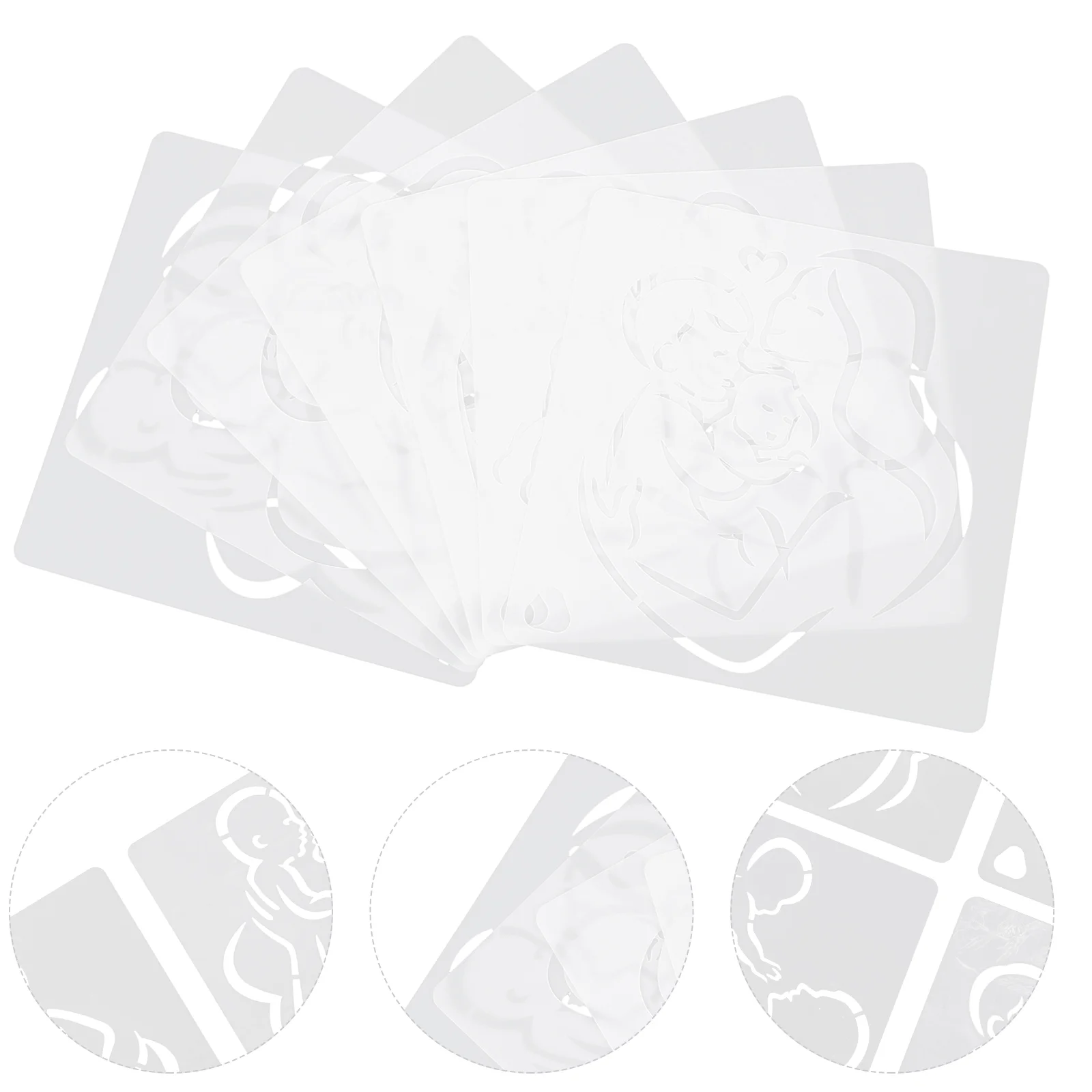 

7 шт. DIY трафарет для детей альбом для скрапбукинга фотоформы шаблон на День Матери окрашенные Фотообои