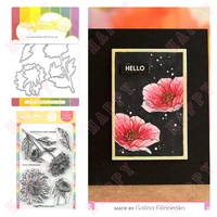 christmas cutting dies stamps chrysanthemums scrapbook diary decoration embossing paper craft template diy greet cards handmade