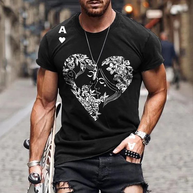 

Summer cross-border T-shirt Fashion new 3D printed men's street casual short sleeve sport 3DT T-shirt