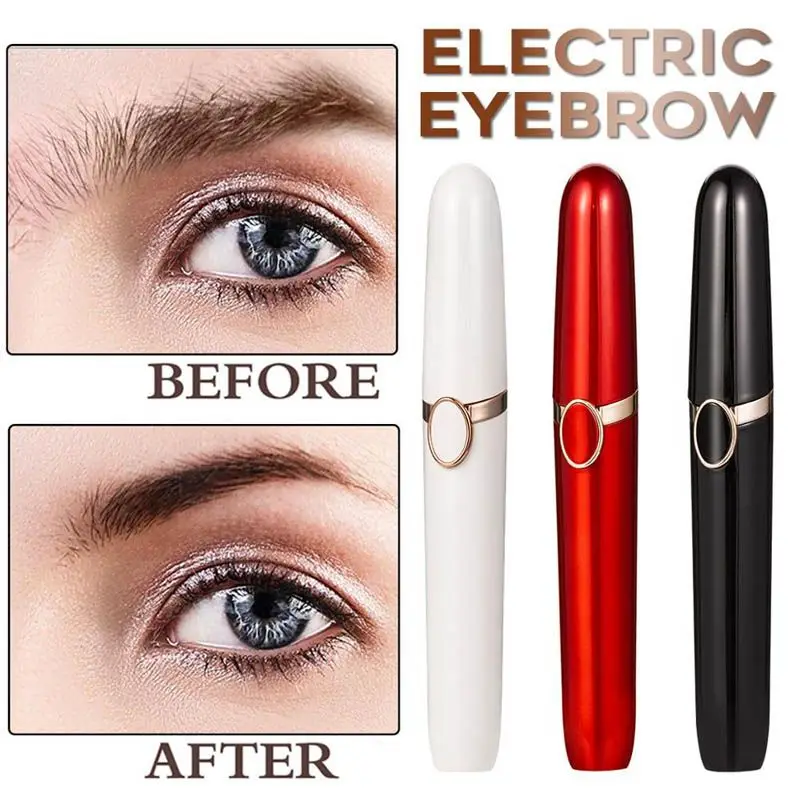 

USB Electric Eyebrow Trimmer Makeup Painless Eye Brow Epilator Mini Shaver Razors Portable Facial Hair Remover Women Depilator