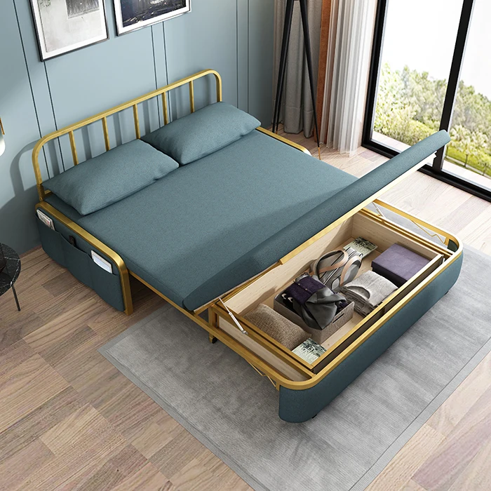 

Pull out smart sofa cum bed low price modern single living room small convertible folding sofa bed