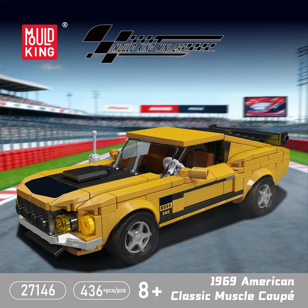 Фото Конструктор Mould King: Спортивный автомобиль Supercar (модель 27145-27148) — Итальянский V8, юбилейная серия, подарок, украшение для сборки №2