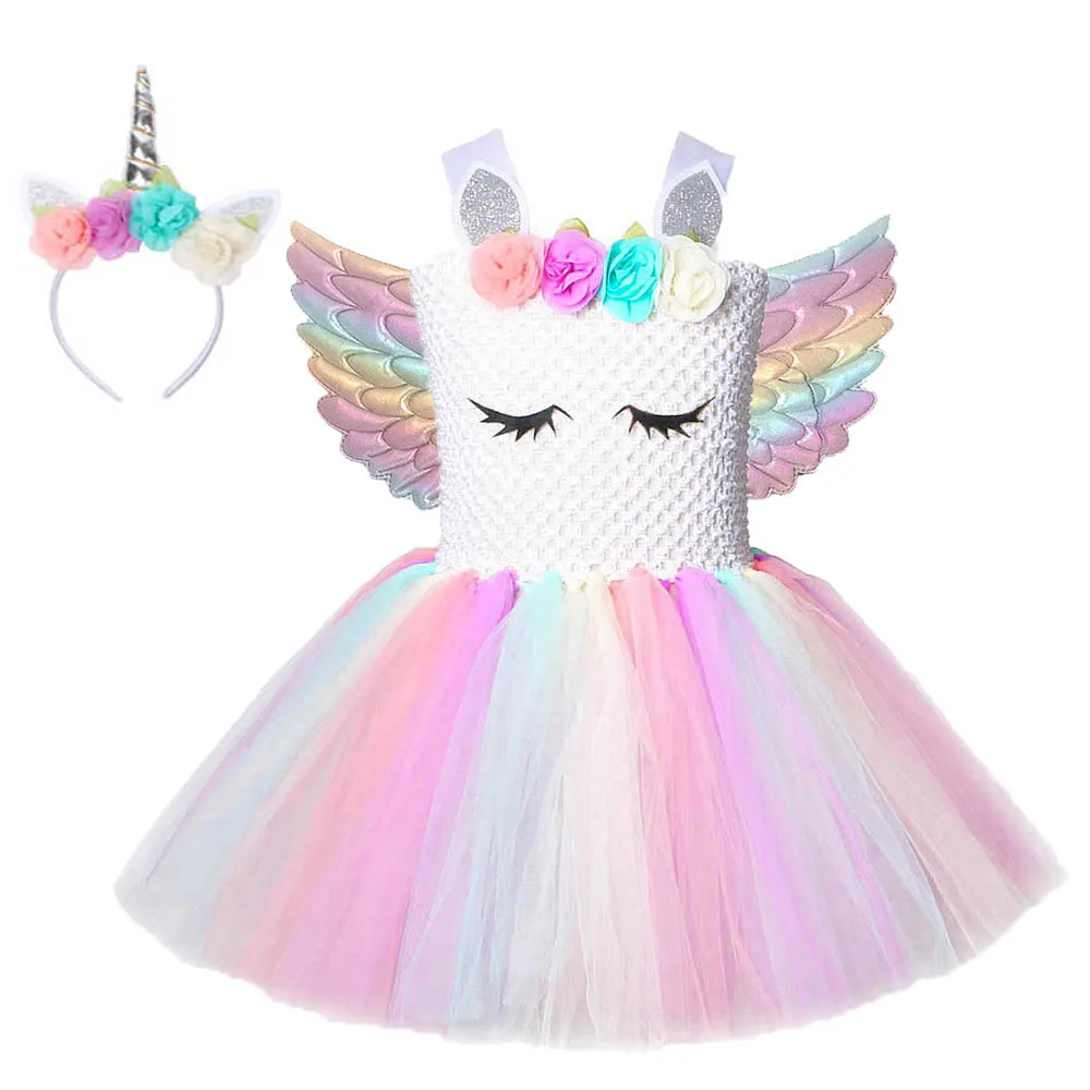 

Unicorn Dresses for Girls Unicorns Costume for Birthday Party Princess Tutu Dress Girl Kids Halloween Costumes Outfits