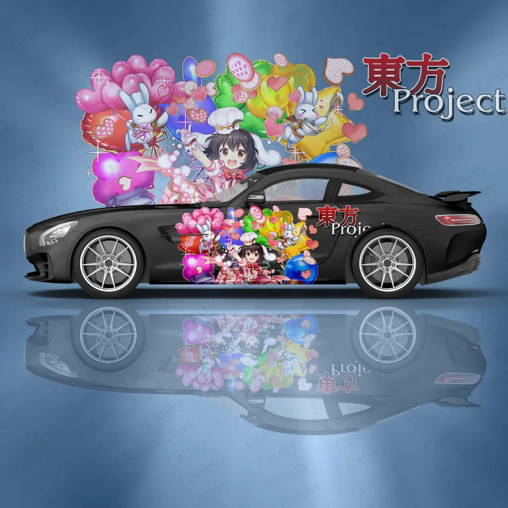 Tewi Inaba аниме Автомобильная наклейка цветок виниловые автомобильные наклейки