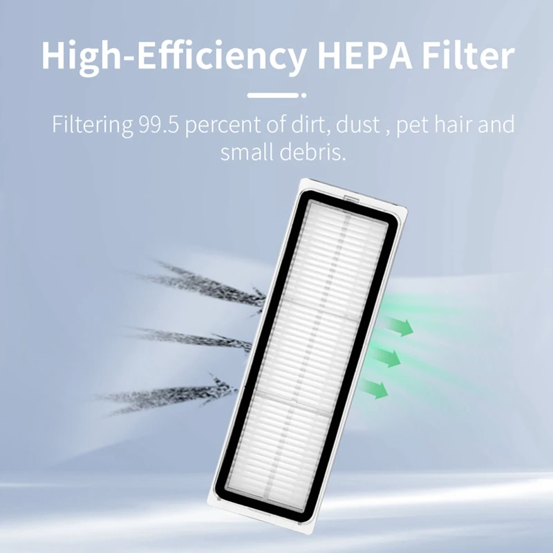 16 шт. HEPA-фильтр основная боковая щетка ткань для швабры и держатель Xiaomi Dreame Bot W10 Pro