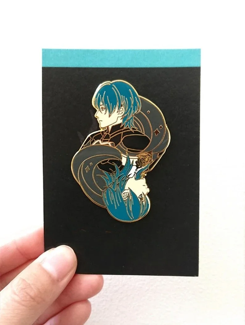 Эмблема огня Три дома - FE3H - Byleth - Булавка с твердой эмалью (art.: 3920d014f6d44) - 3920d014f6d44