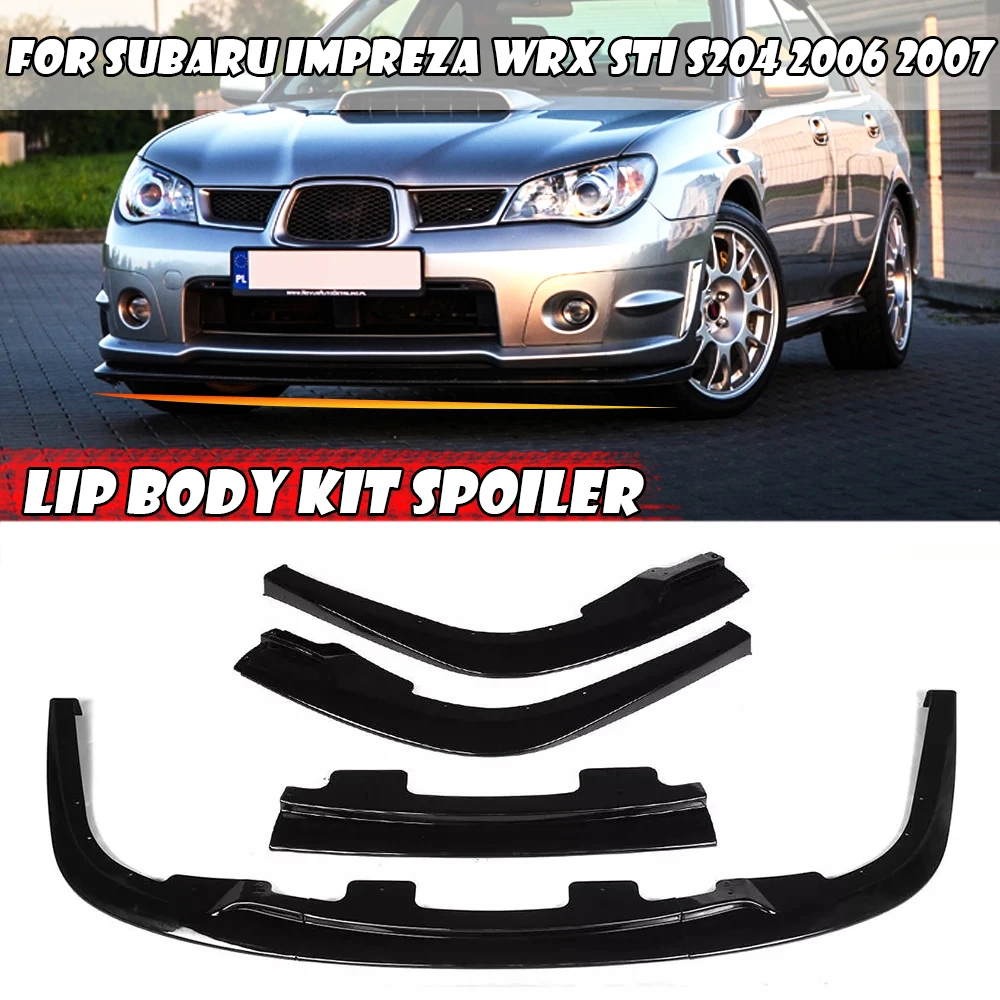 

3 шт., сплиттер переднего бампера для Subaru Impreza WRX Sti S204 2006 2007