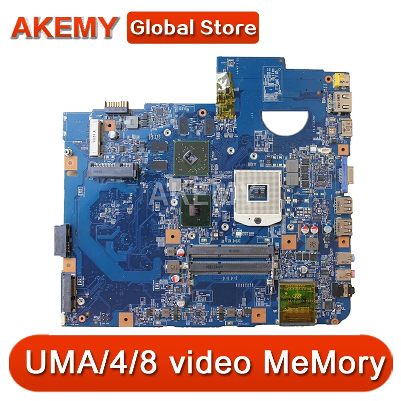 

Материнская плата Akemy для ноутбука ACER Aspire 5740 5740G 5740Z PGA 989, материнская плата 09285-1M HM55 DDR3