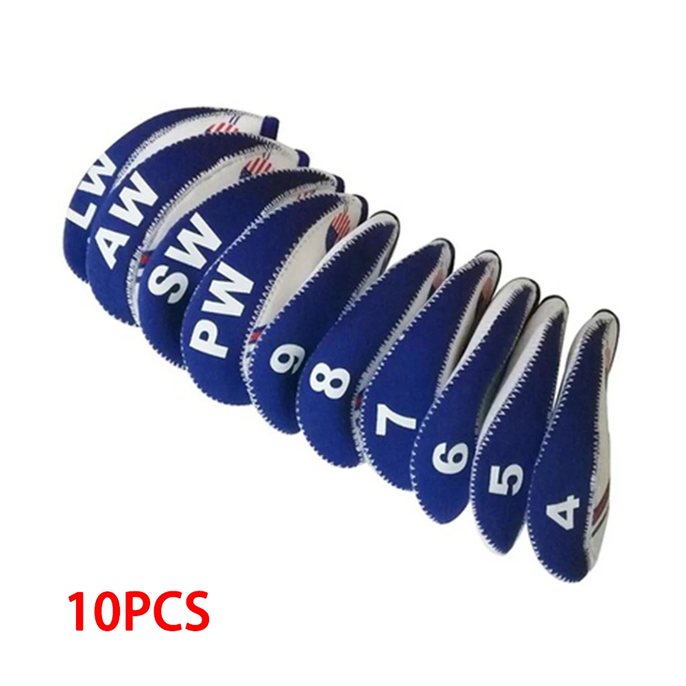 

10pcs Accessories Storage Gift Outdoor Travel Durable Nylon Protect Portable Washable Golf Club Cover