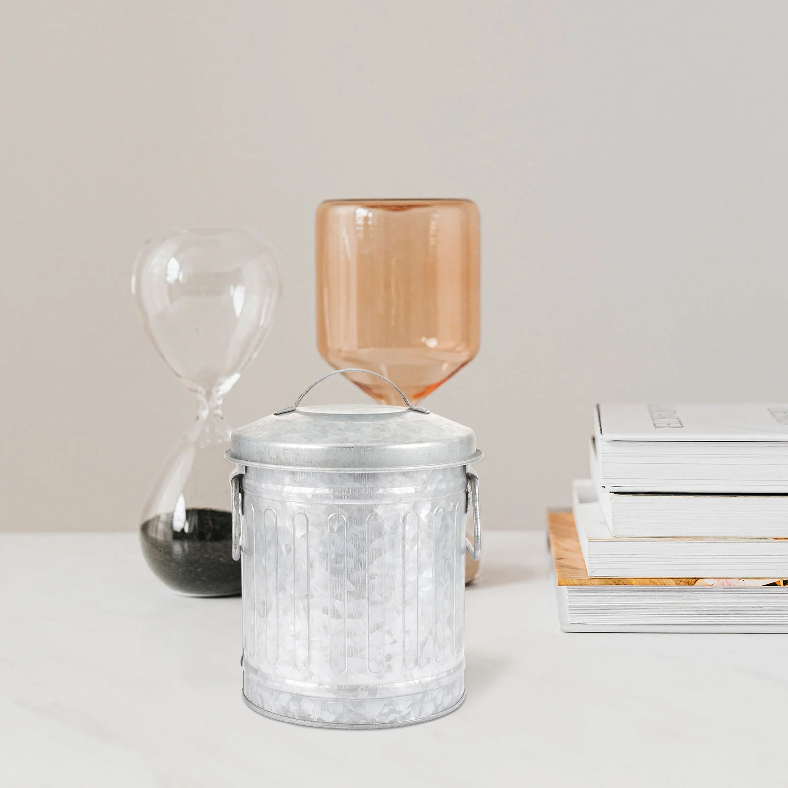 Жестяное цветочное ведро креативная корзина для мусора домашняя мусорная офиса