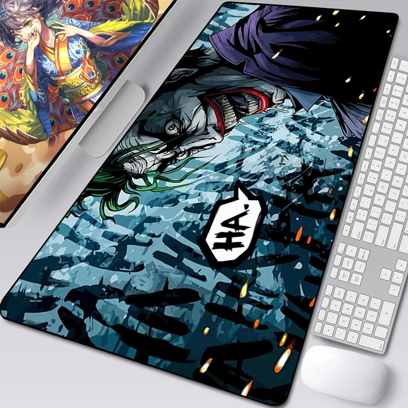 

Игровой коврик для мыши, коврик для ноутбука Joker, компьютерная клавиатура, аниме геймерские расширенные коврики для шкафа, аксессуары, коврик для мыши Xxl, коврик для мыши