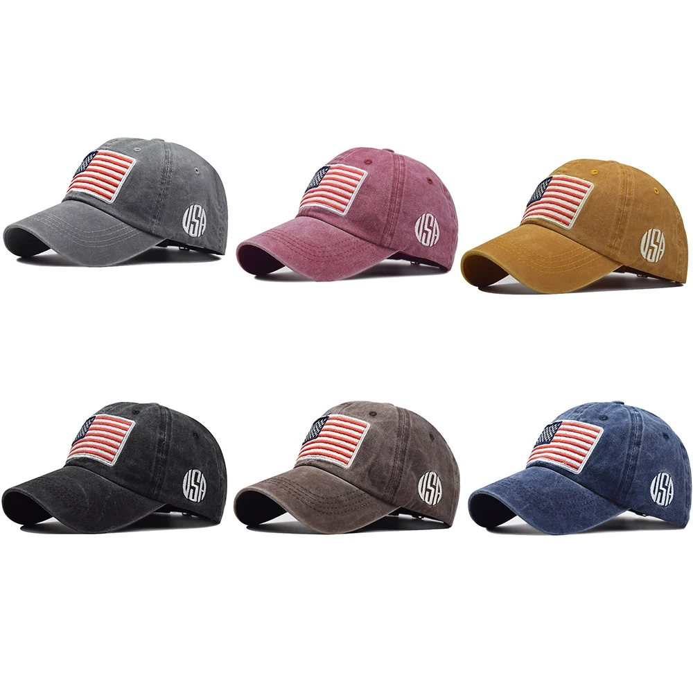 Alphabet Baseball Caps With Healthy Pure Cotton Flag Outdoor Sports Baseball Cap Hiking Caps Duck Tongue Cap Sports Equipment
