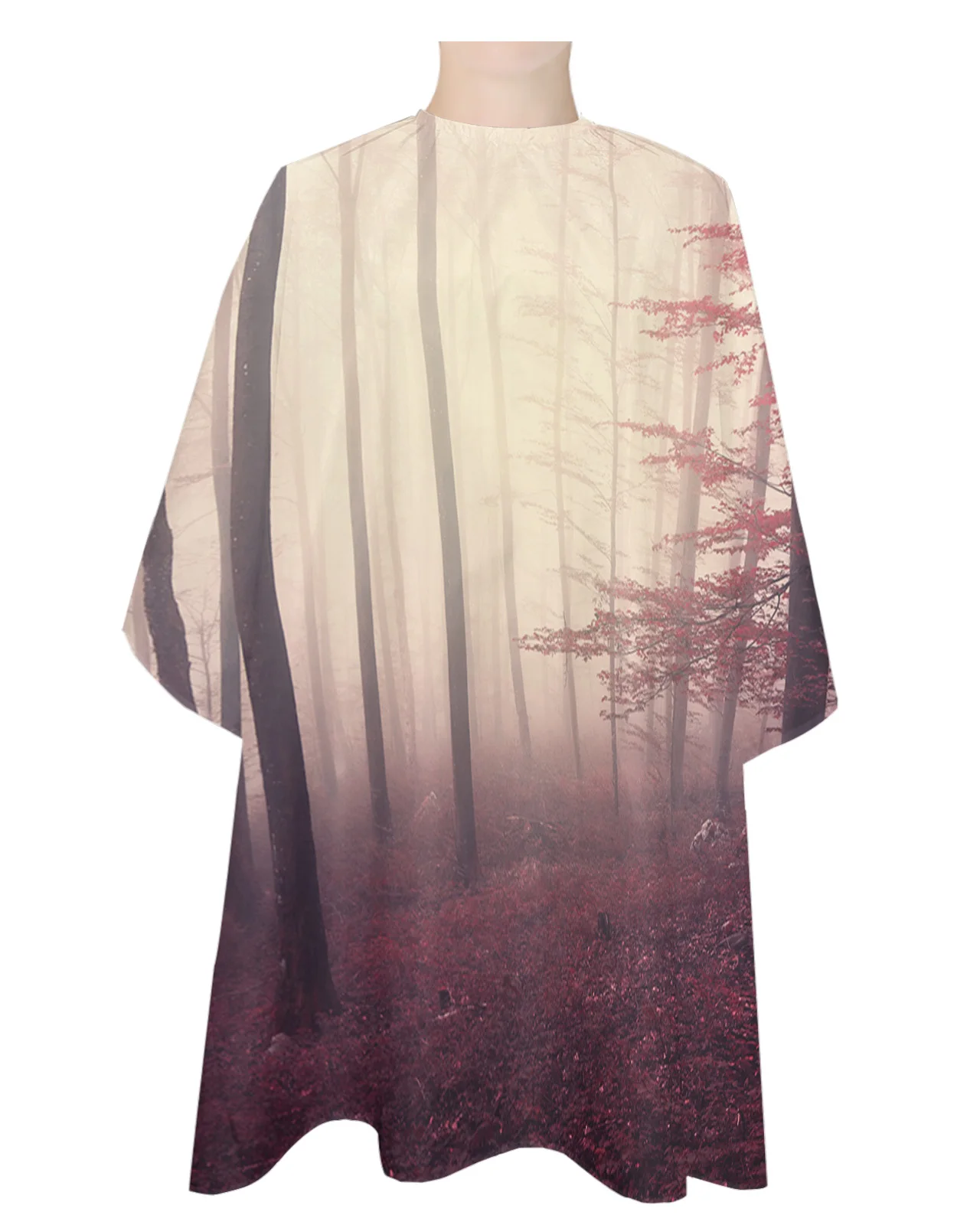 

Woodland Autumn Theme Haircut Cape Apron Hairdressing Capes Waterproof Printed Salon Hair Styling Tool Apron