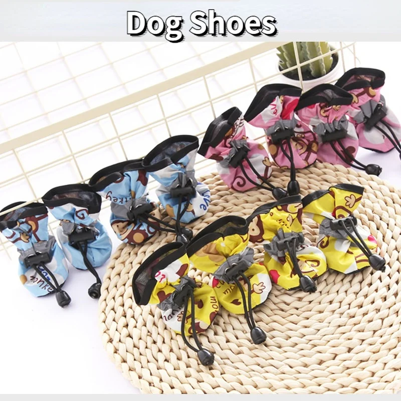 

Мягкая Обувь для собак, нескользящая обувь для собак, помранский Бишон, Тедди, накидка на ногу для собак, летняя обувь, товары для собак