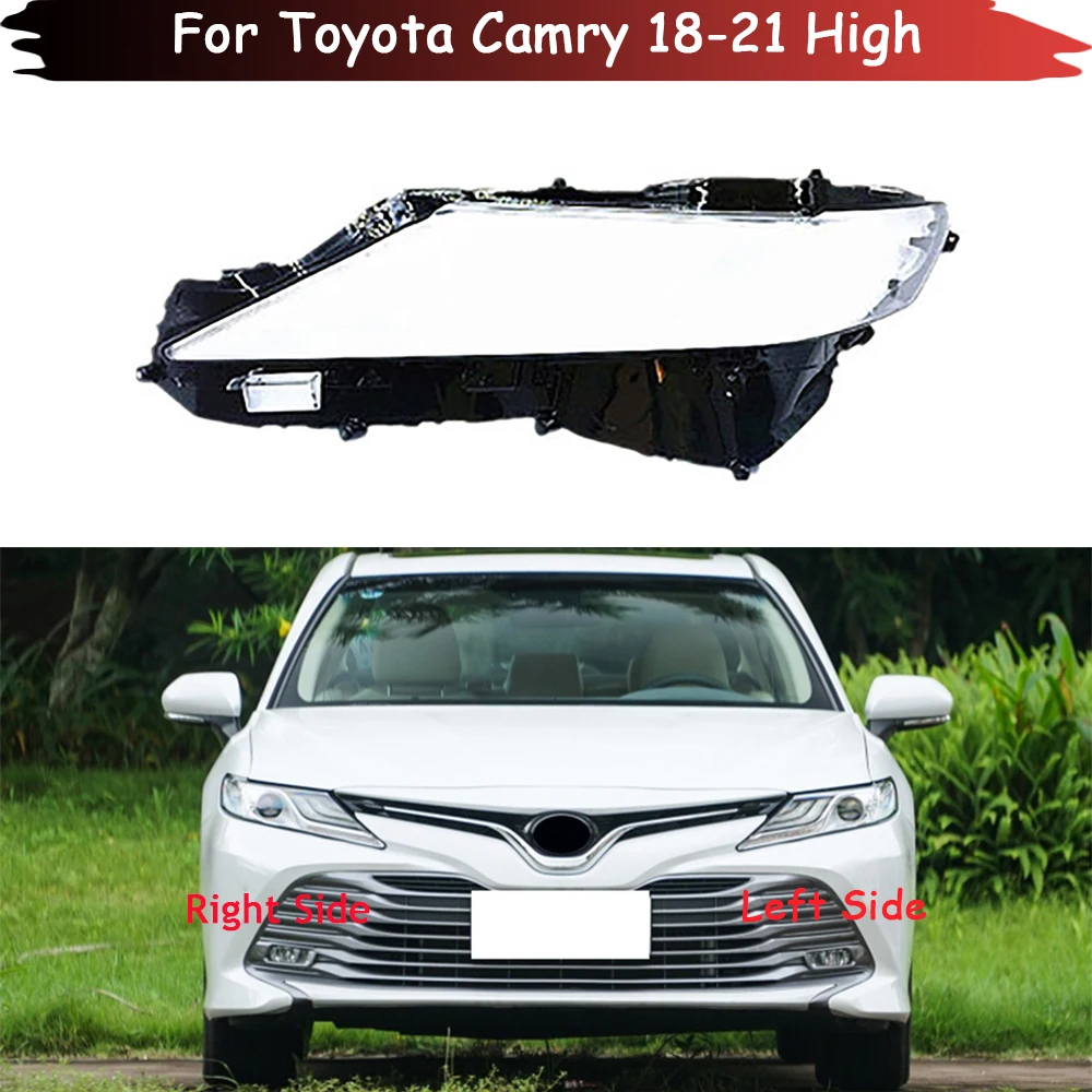 Auto Headlamp Caps For Toyota Camry 2018-2021 Car Front Headlight Lens Cover Lampshade Lampcover Head Lamp Light Glass Shell