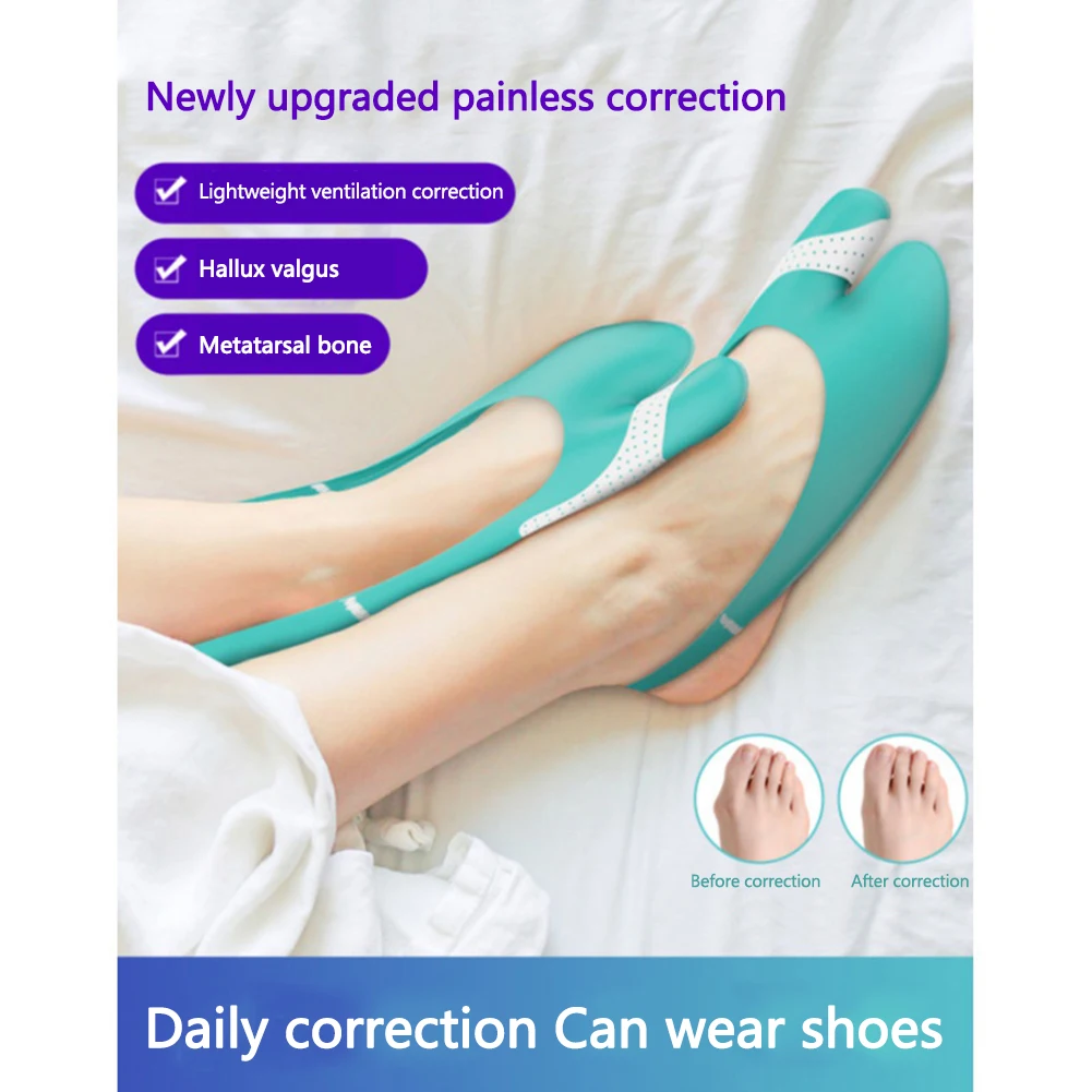 

1 Pair Toe Corrector Pain Relief Hallux Valgus Straightener Toe Separator Orthopedic Bunion Bone Thumb Correction Size 35-42