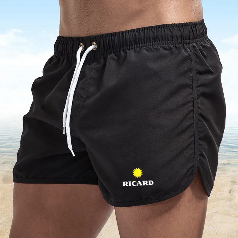 RICARD Mens Summer Beach Shorts Bodybuilding Joggers Quick-dry Cool Short Pants Male Beachwear Casual Fitness Sweatpants S-3XL