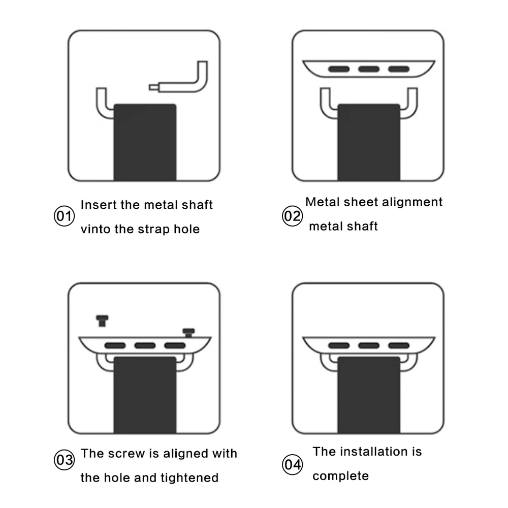 Adapter Connector For Apple Watch Band Series 8 7 6 SE 5 4 3 for iWatch Strap 42mm 38mm 44mm 49mm Stainless Steel Clasp Adaptor