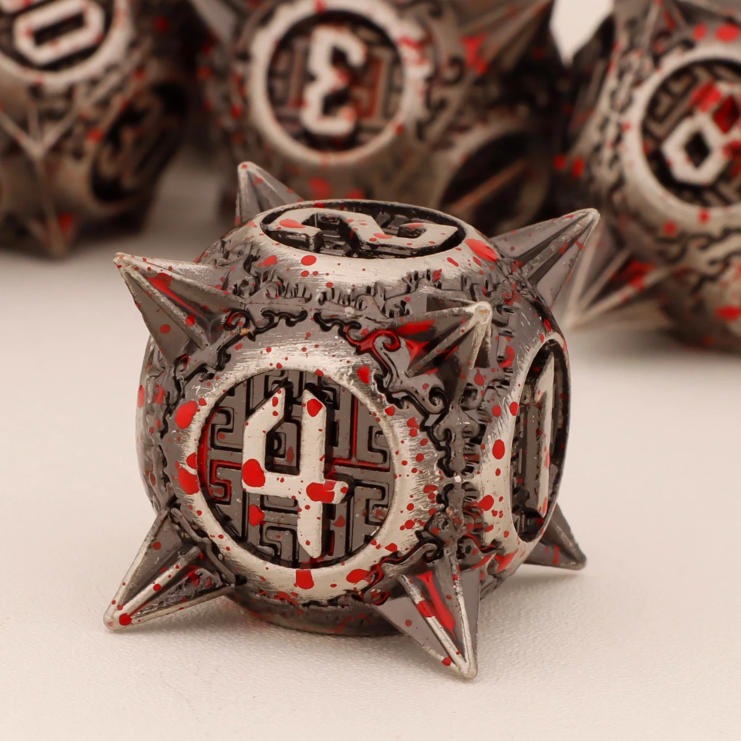 

Metal Dice Set Dungeon and Dragon Dice Polyhedral D&D Dice Suitable for Pathfinder RPG Rolling Game Dice DND Set D20 D12 D10 D8