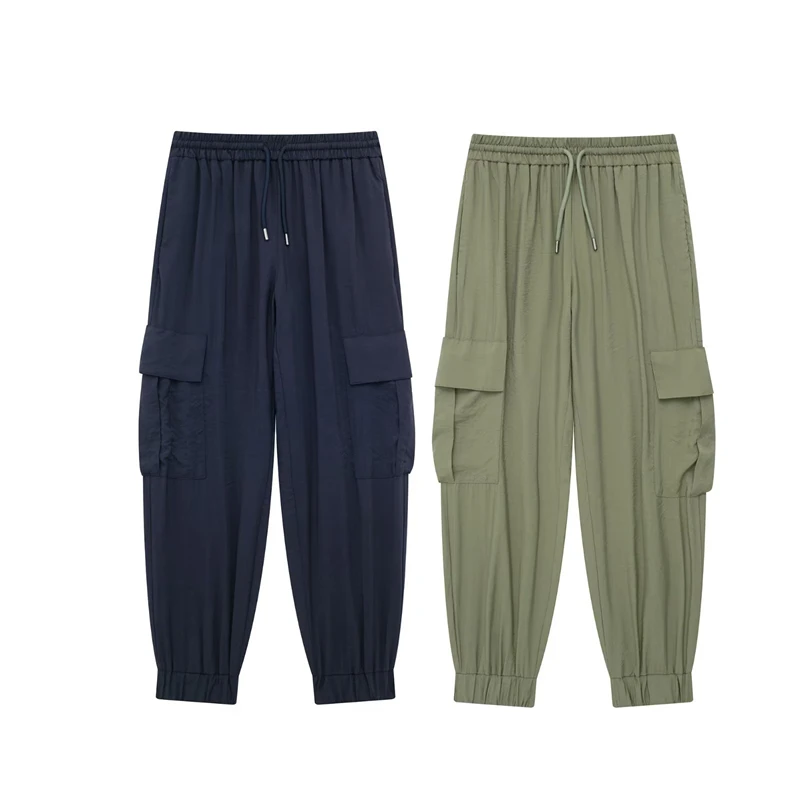 

Брюки-Комбинезоны женские с эластичным поясом, модные повседневные свободные спортивные штаны, на лето