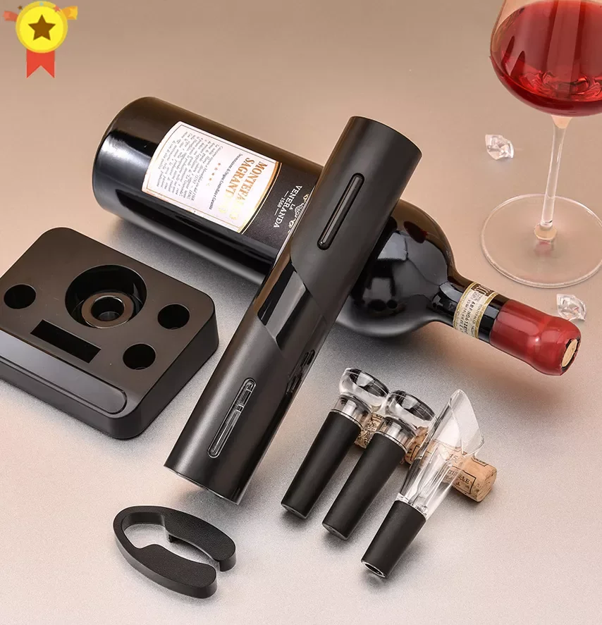 

Electric Wine Opener Automatic Corkscrew Wine Bottle Opener Bar Kitchen Tools Rechargeable & Battery Style Wine Corkscrew