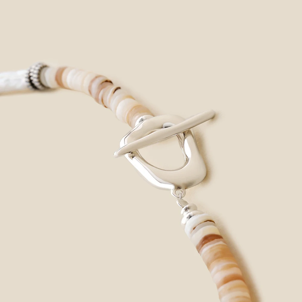 AB/925 стерлингового серебра ручной работы из натуральной ракушки жемчуг в стиле