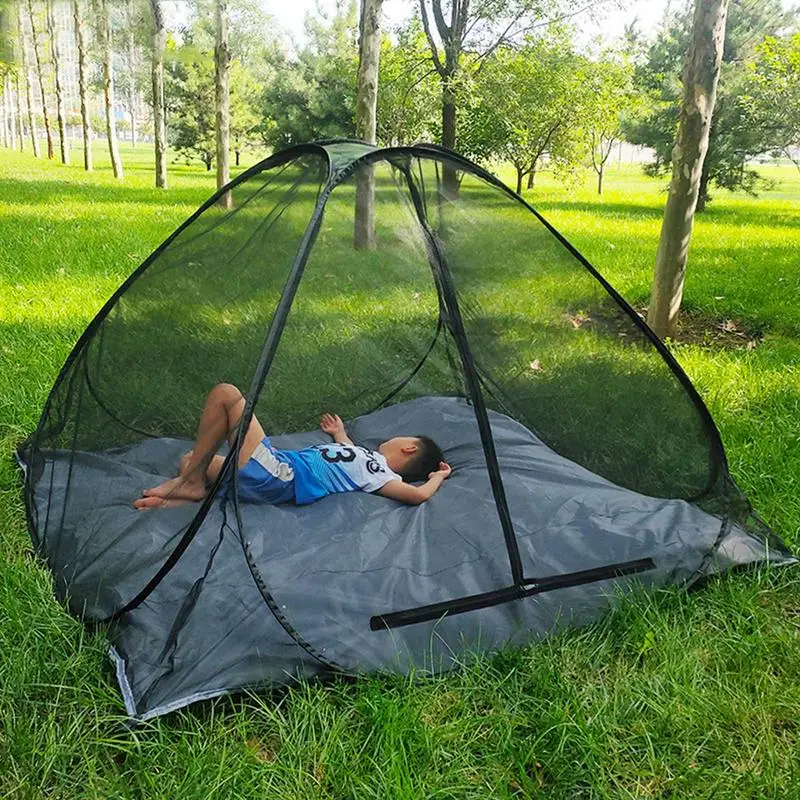 

2-3 People Mosquito-proof Tents Outdoor Camping Breathable Lightweight And Easy To Carry With Four-sided Ventilation Grass Tents