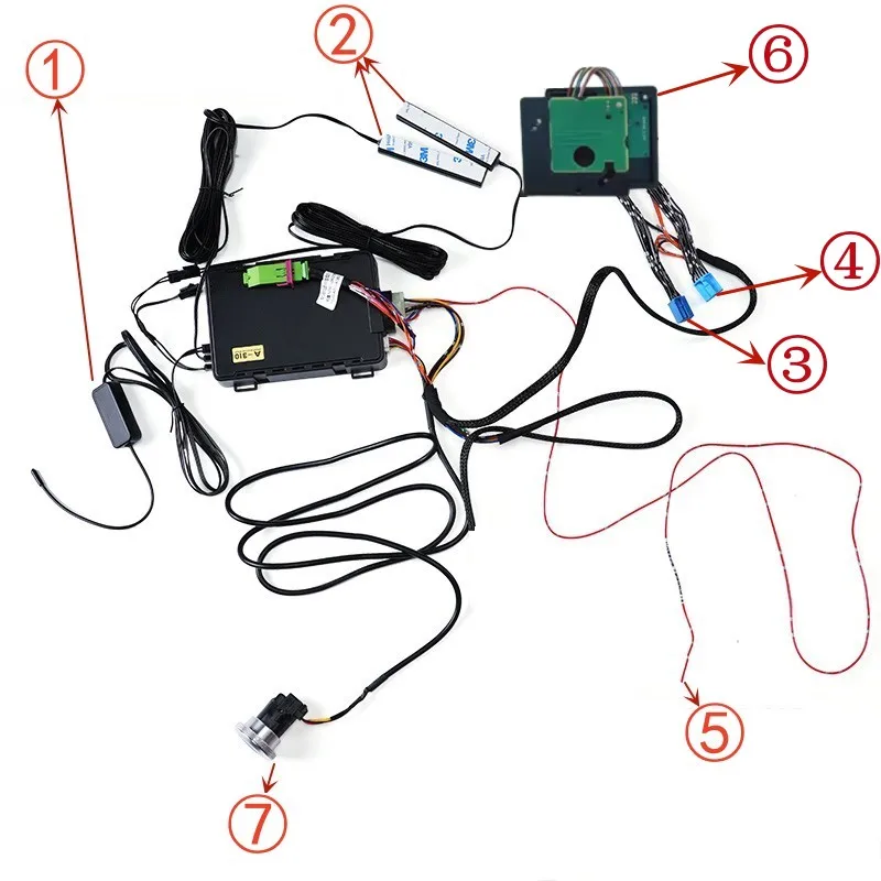 Добавьте бесключевую систему запуска и остановки автомобиля для Mercedes Benz CLS C218 W219