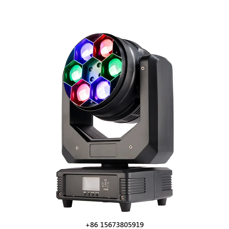 Фото Цветной светодиодный прожектор 6x40W 4IN1 RGBW с эффектом Bee Eye Wash для сцены, дискотек, свадеб и диджеев №1