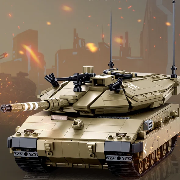 Конструктор SLUBAN RC «Боевая машина пехоты Меркава»: Военная сборная модель, игрушка-головоломка, изысканное украшение для рабочего стола (art.: 3920d94b44eb4) - 3920d94b44eb4