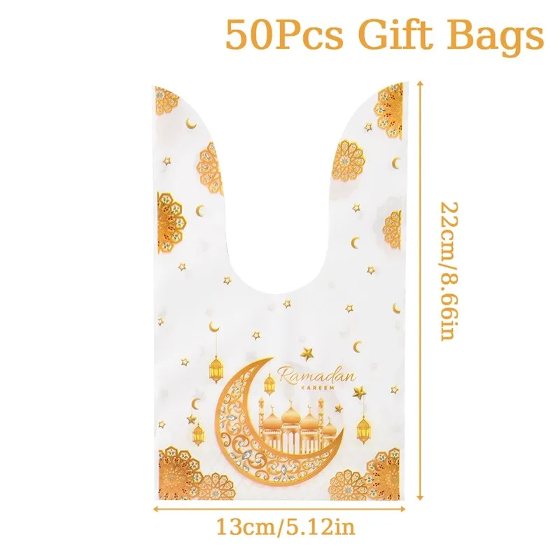 50 шт. подарочных пакетов PATIMATE для Рамадан Карим рамадан ураза часто задаваемые вопросы