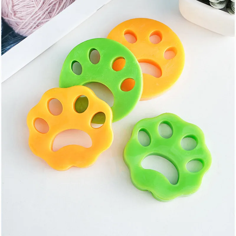 4PCS Pet Hair Remover Washing Machine Dryer Hair Catcher Reusable Cat Dog Fur Lint Hair Remover Pet Hair Cleaning Tools