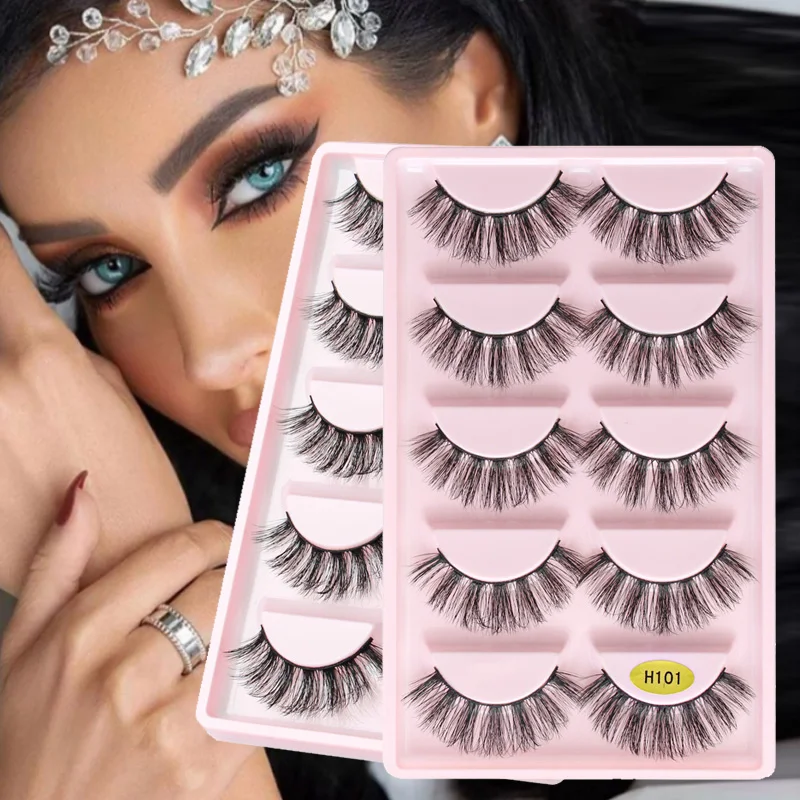 5 пар ресницы для наращивания из искусственной норки