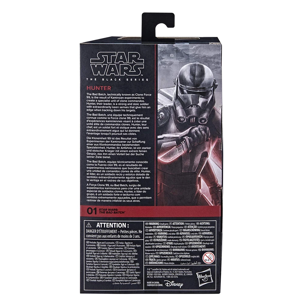 Фото [В наличии] Hasbro Star Wars The Black Series Hunter (The Bad Batch) Оригинальная аниме-фигурка в масштабе 6 дюймов, модель, орнамент, игрушка, подарки №3