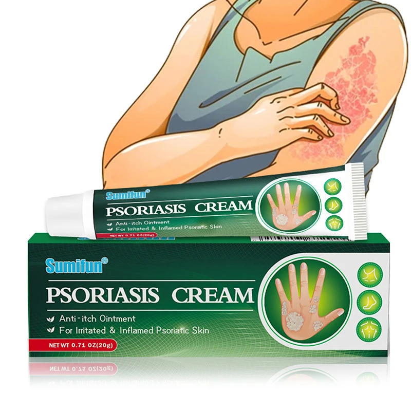 

20g Herbal Psoriasis Cream Antibacterial Cream Anti-itch Relief Eczema Skin Rash Urticaria Desquamation Fungus Treatment Cream