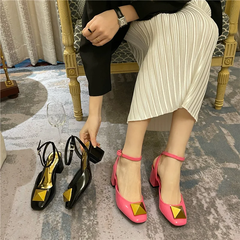 

Slingback Sexy Ladies High Heels Fashion Ladies High Heels Soft Leather High Heels Ladies Pointed Toe Non-Slip Ladies High Heels