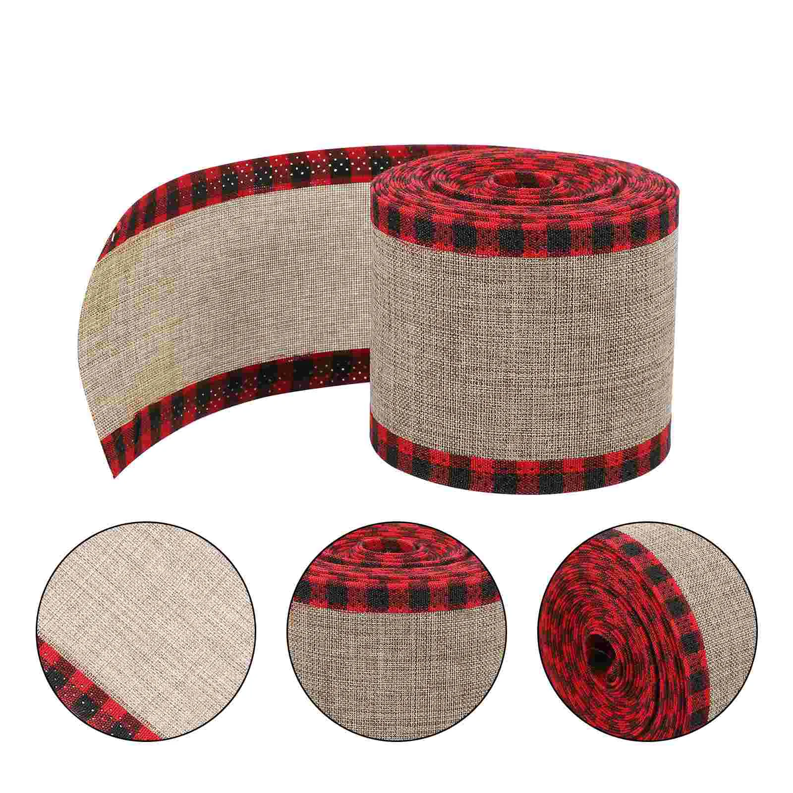 

1 Roll of Christmas Gift Packing Ribbon Flower Wrapping Ribbon Xmas DIY Ribbon
