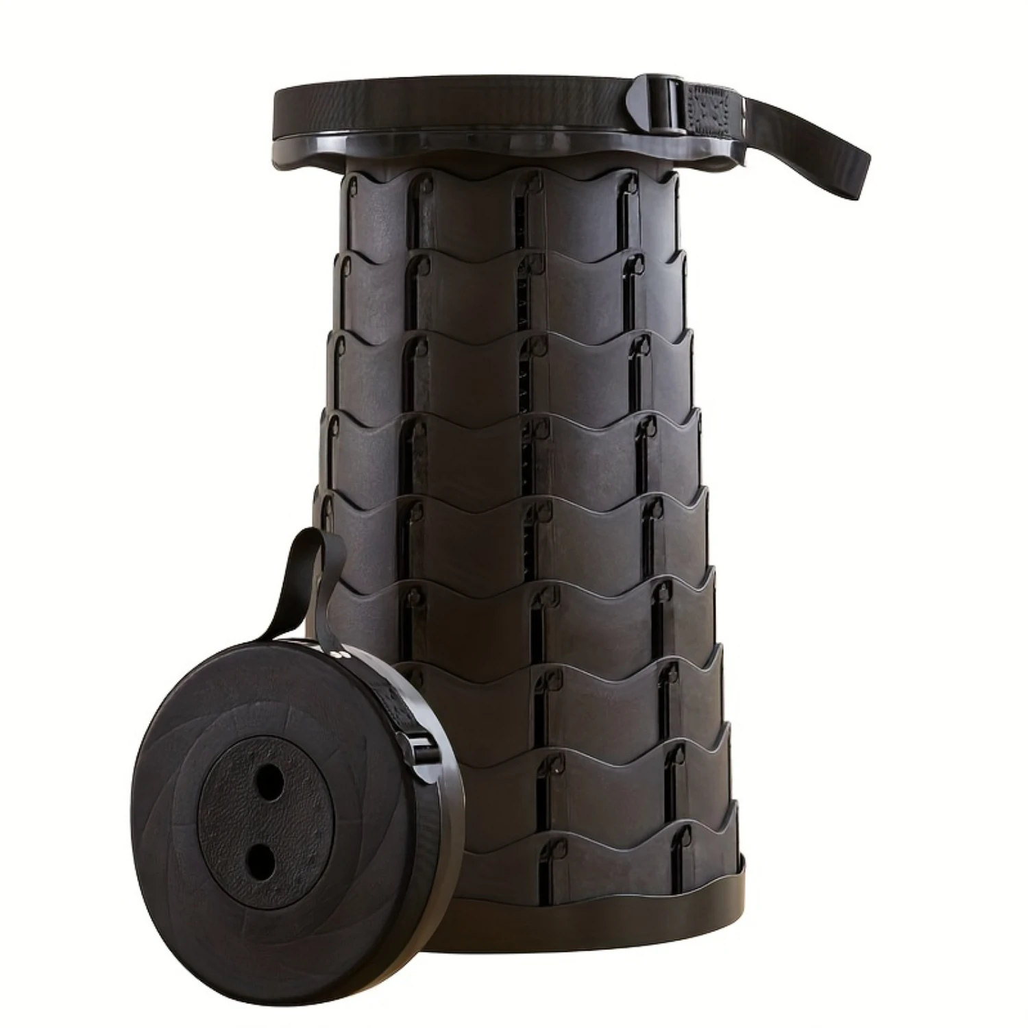 1pc Ultra-Portable Folding Camping Stool - Durable & Quick-Setup Seat Perfect for Fishing Outdoor Indoor Adventures Compa