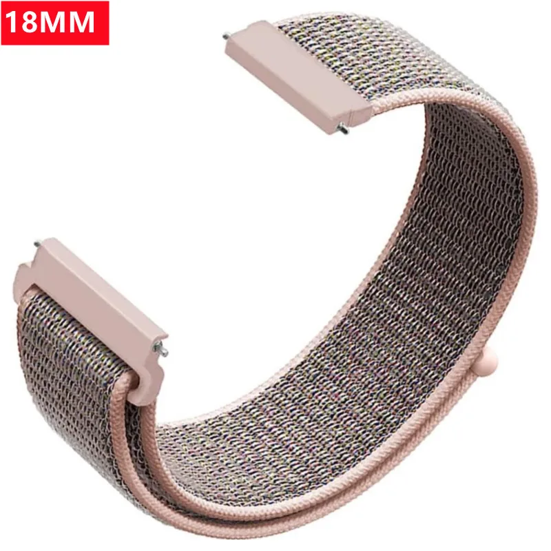 

18MM Sports Band For Xiaomi Mi Smart Watch Straps Women Wristband Nylon Loop Bracelet For Garmin Vivoactive 4S/Venu 2s Correa
