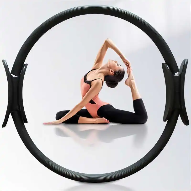 

Pilates Ring Circle Dual Grip Yoga Pilates Ring Body Building Training Circle Home Gym Workout Sports Lose Weight