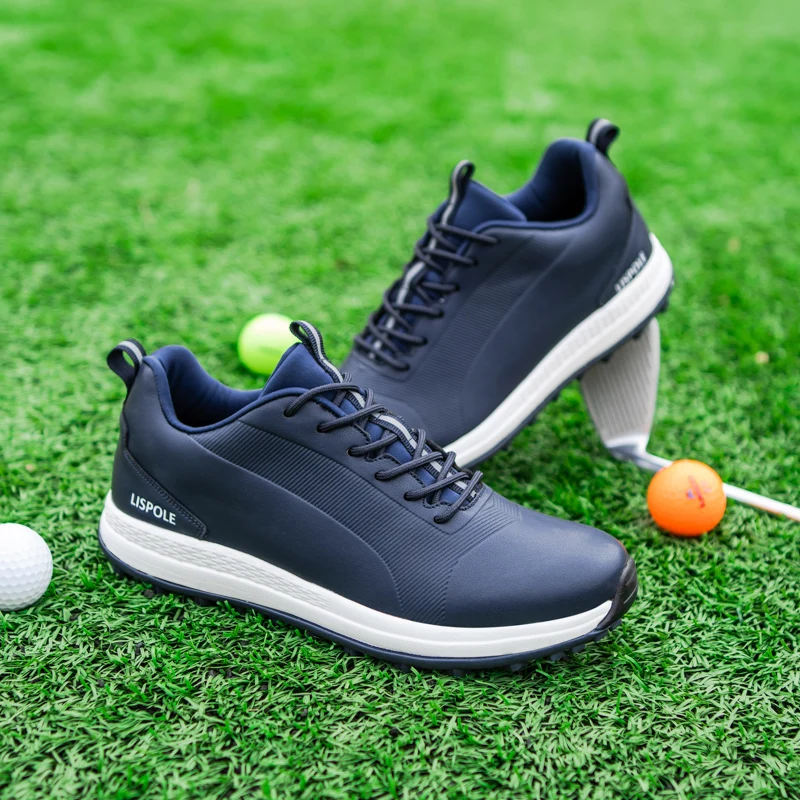 

New Waterproof Golf Shoes Men Luxury Golf Sneakers for Men Size 40-47 Spikes Sport Shoes for Golfers Jogging Walking Sneakers