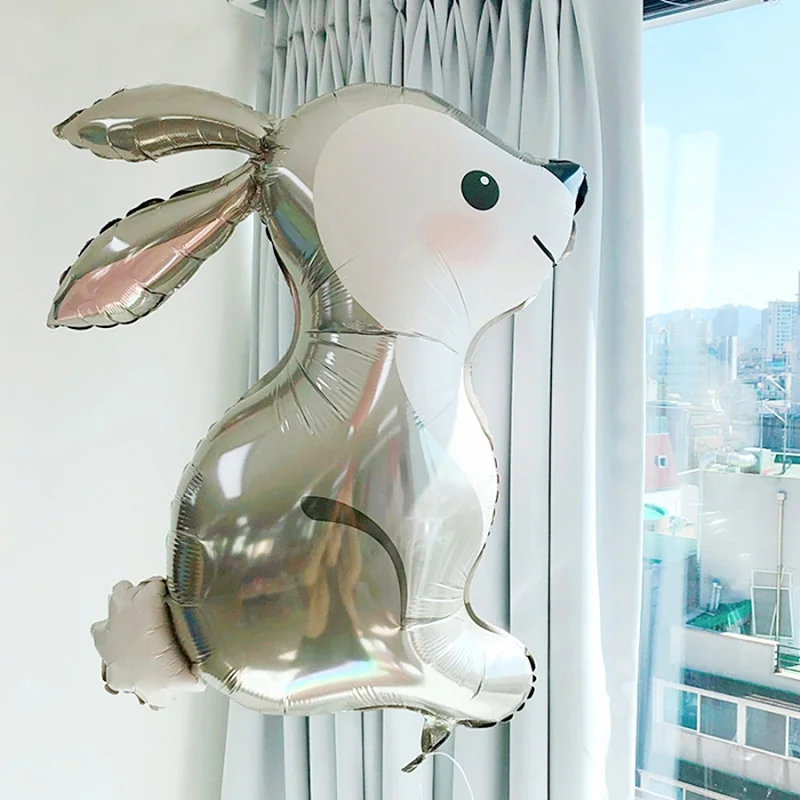 

Easter Decors Bunny Balloons Rabbit Foil Ballon Easter Party Supplies Animal Farm Themed Birthday Party Decoration Children Toy