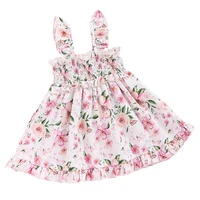 baby girls dress 0 2y 2022 summer childrens clothes infant newborn baby sleeveless pleated strapy birthday party princess dress